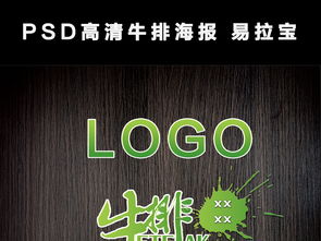 PSD高清牛排海报与易拉宝X展架设计服务，专业代理，助力餐饮营销